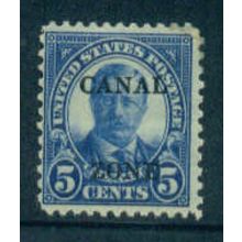 Canel Zone 103 5c T. Roosevelt Barely Fine MMH NA0402