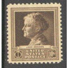 878 10c Jane Addams Fine MNH GA0288