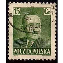 Poland 1950 President Boleslaw Bierut 15Gr. Used Stamp