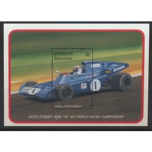 Grenada Grenadines Stamp Scott #1787, MNH, Formula 1 Racing Souvenir Sheet