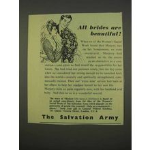 1955 Salvation Army Ad - All Brides Are Beautiful