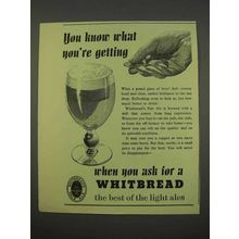 1955 Whitbread Pale Ale Ad - Know What You're Getting