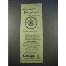 1955 Sanatogen Tonic Ad - Always Tired? Your Nerves