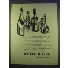 1955 White Horse Scotch Ad - Conversation Piece