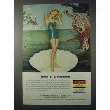 1959 Oxford Papers Ad - Birth of a Fashion