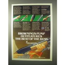 1980 Browning Pump Shotgun Ad - Outfeatures Best