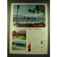 1950 Canada Tourism Ad - Every day brings new delights in Canada