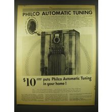 1937 Philco 116X DeLuxe Radio Ad - Philco Automatic Tuning
