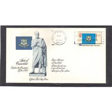 FDC Fleetwood 1637 13c Connecticut (Cachet-U/A) CV01149