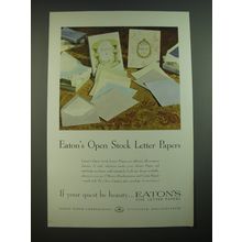 1956 Eaton's Open Stock Letter Papers Advertisement