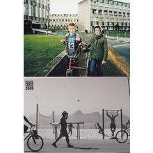 Bicycles On Council Estate & USA Bike Awards London Photo Agency Art 2x Postcard