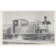 Southwold 2-4-2 Locomotive Train & Driver Real Photo Postcard