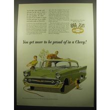 1957 Chevrolet Bel Air Sport Coupe Ad - You get more to be proud of in a Chevy