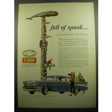 1957 Chevrolet Bel Air 2-Door Sedan Ad - Full of Spunk