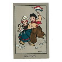 Ethel Parkinson Postcard. Holiday.