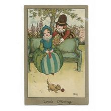 Florence Hardy Postcard. Love's Offering.