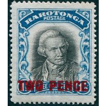 Cook Islands 1931 2d on 1½d black & blue SG94 unused