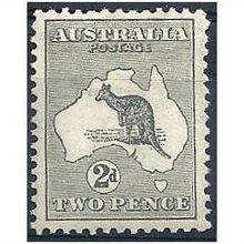 Australia 1913 SG3 2d Grey Mounted Mint.