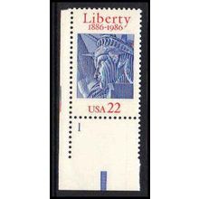 2224 22c Library Fine MNH P#S LL 1 ZA3240