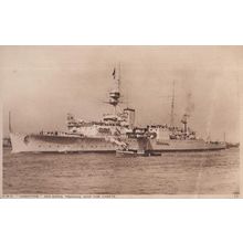 HMS Vindictive Training For Cadets Antique Ship Postcard
