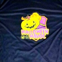 Halloween Havos Medford Or. 2017 T-Shirt Navy Blue with Green Pumpkin Men's 2XL