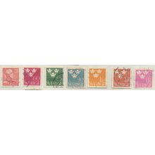 Sweden Stamps Scott #281 To 287, Used