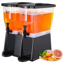 Beverage Dispenser, 3 Gallon x 2 Drink Dispensers for Parties, Plastic Juice...
