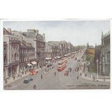 Princes Street from West Edinburgh Brian Gerald Art Postcard A630