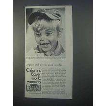 1966 Orange Flavored Bayer Aspririn for Children Ad