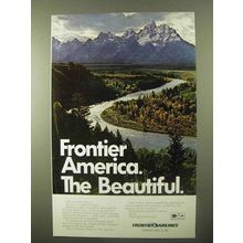 1971 Frontier airlines Ad - America The Beautiful