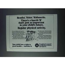 1981 President's Council on Physical Fitness Sports Ad