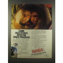 1985 NASA Space and Rocket Center Ad - Come Face to Face