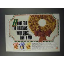 1986 Ralston Wheat, Rice and Corn Chex Ad - Home For The Holidays