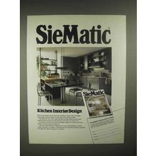 1986 SieMatic 9009 ML kitchen Cabinets Ad