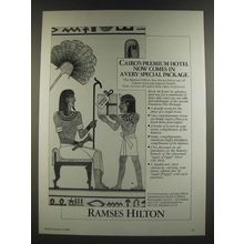 1986 Ramses Hilton Hotel Ad - Cairo's Premium Hotel
