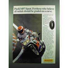 1989 Pirelli MP7 Sport Tire Ad - Graded on a Curve