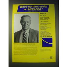 1989 MSD Merck Sharp Dohme Mevacor Ad - Who's getting results on Mevacor?