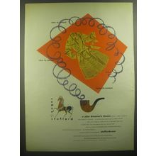 1946 Robes by Stafford Advertisement - art by Paul Rand - A Pipe dreamer's dream