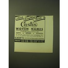 1948 Cash's Woven Name Tags Ad - Mark everything with Cash's woven names
