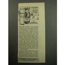 1957 Crosse & Blackwell Major Grey's Chutney and Currie Powder Advertisement