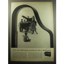 1957 Steinway Pianos Ad - Only the Steinway performs like a Steinway
