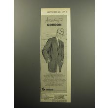 1957 Gordon of Philadelphia Fashion Ad - According to Gordon