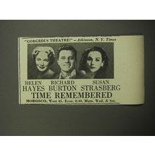 1957 Time Remembered Play Ad - Gorgeous Theatre!