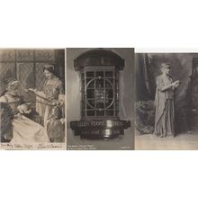 Ashes Of Ellen Terry Funeral Edwardian Actress London 3x Old Postcard s