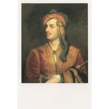 George Lord Byron Poet National Portrait Gallery Rare Postcard