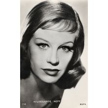 Hildegarde Neff German Film Actress Real Photo Postcard