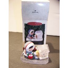 Hallmark Frosty Friends Eskimo Ornament 1993 In Box