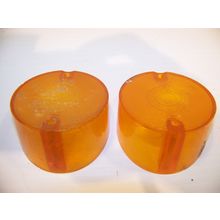 1963 64 PLYMOUTH VALIANT AMBER TURN SIGNAL LENSES OEM #2424475