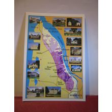 multiview, MAP, BORDEAUX, FRANCE used postcard 2009 pm =