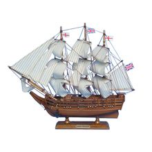 Wooden Charles Darwin's HMS Beagle Model Ship 14""